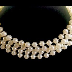1998 2-STRAND FAUX PEARL SET